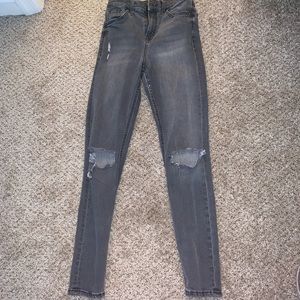 Grey skinny jeans